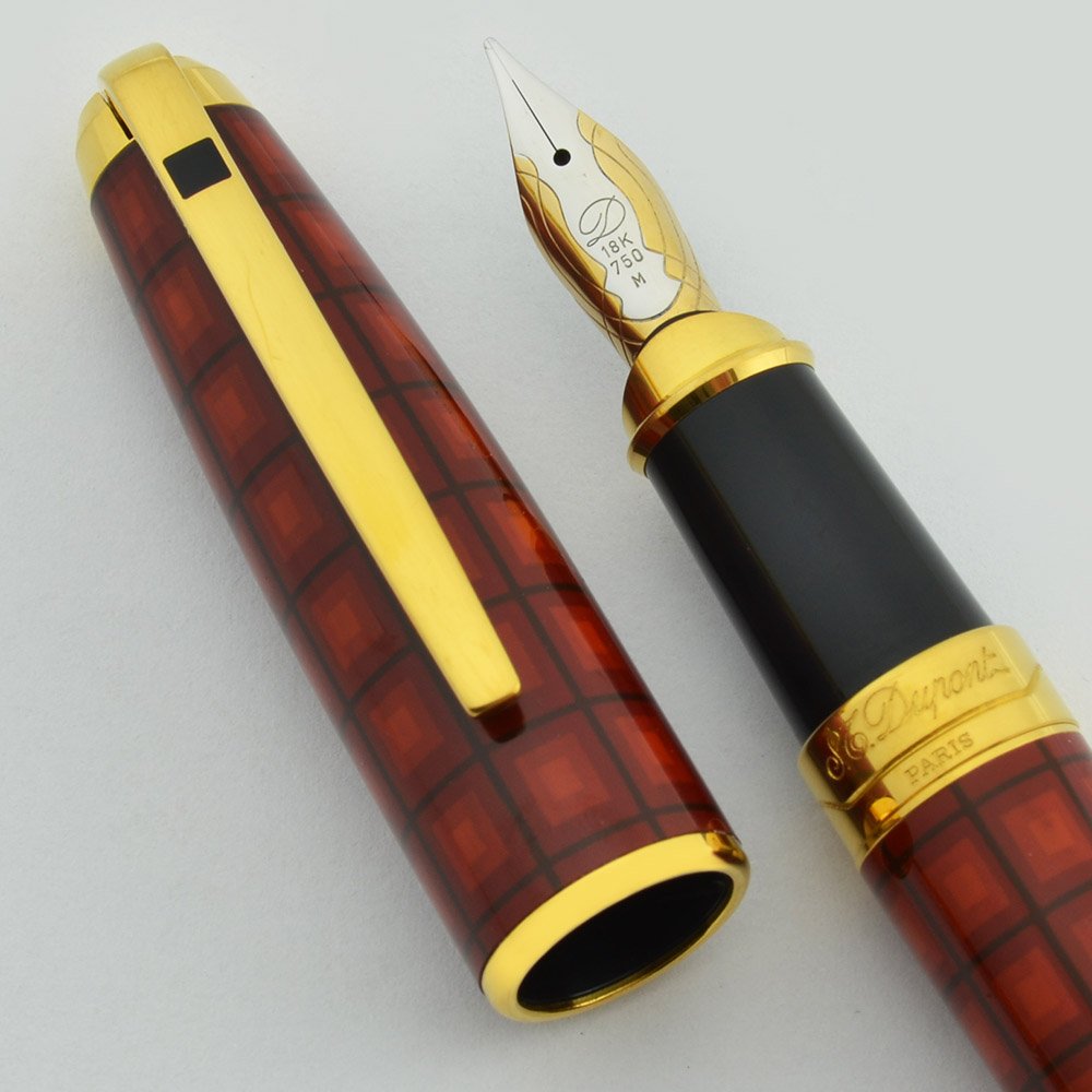 ST Dupont Olympio Oversize Fountain Pen - Vertigo Lacquer, 18k